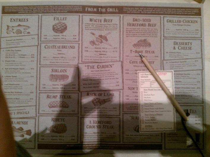 First step: fill out card.